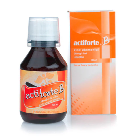 Actiforte b Zinc 20mg/5ml Jarabe 120 ml x1u (Industria Torrico Antelo)