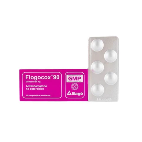 Flogocox Etoricoxib 90Mg x1unidad comprimido (Bago caja x30 - Tira x5u)