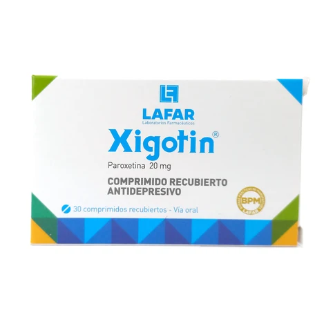 Xigotin 20Mg Paroxetina x1unidad Comprimido (Lafar)