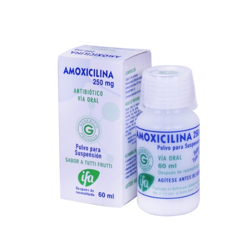 AMOXICILINA 250 MG SUSPENSION 60 ML X1U
