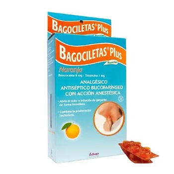 BAGOCILETAS PLUS NARANJA 5PASTILAS SOBRE X1U