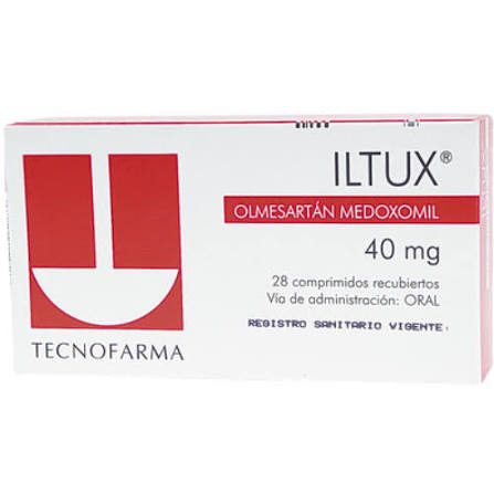 Iltux 40Mg Olmesartan Medoxomil x1unidad (Tecnofarma caja x28 - tira x7u)