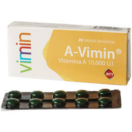 A Vimin 10000Ui Vitamina A x1unidad Tableta (Inti caja x20 - tira x10)
