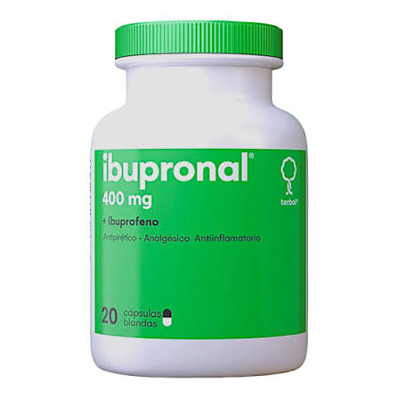Ibupronal Ibuprofeno 400Mg Frasco x20 Cápsulas Blandas (Terbol)