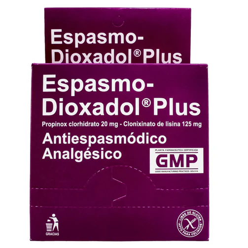 Espasmo Dioxadol Plus Tableta x10u 1Tira