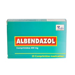 ALBENDAZOL 400 MG COMPRIMIDO MASTICABLE X10U 1TIRA