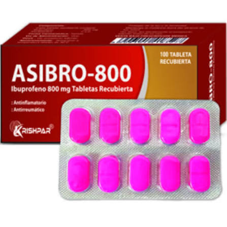 Asibro-800  Ibuprofeno 800mg Comp x1u (Krishpar)