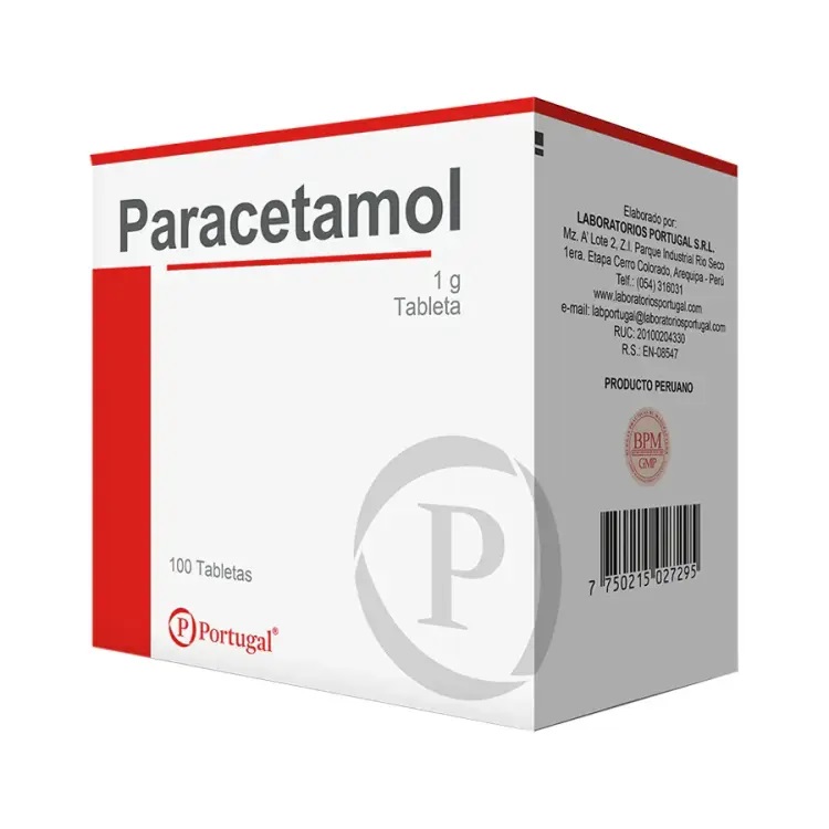 Paracetamol 1g x1unidad  (Portugal)