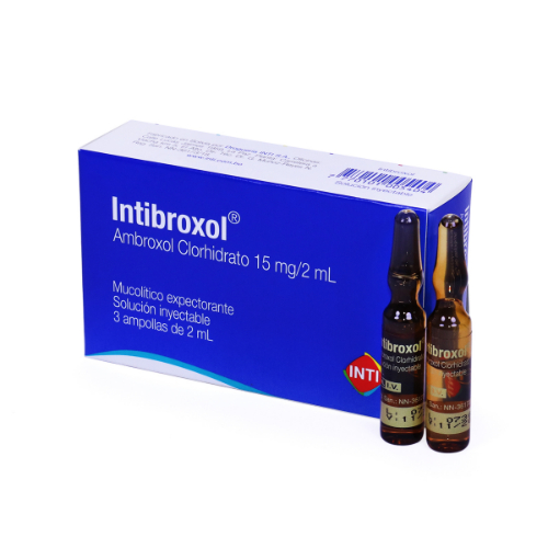 Intibroxol Ambroxol Clorhidrato 15mg/2ml Inyectable 2ml x1u (INTI)