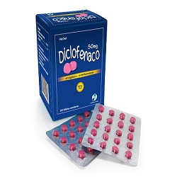 Diclofenaco 50mg x20u 1Tira Universal Pharma