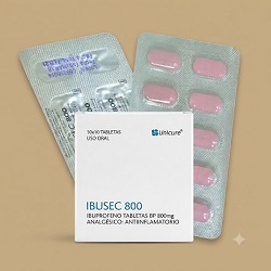 Ibusec 800 Ibuprofeno 800mg x1unidad (Unicure)