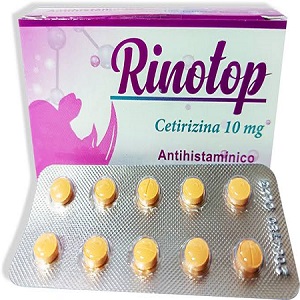 Rinotop 10 Mg Cetirizina x1unidad (Farmashoping x100)