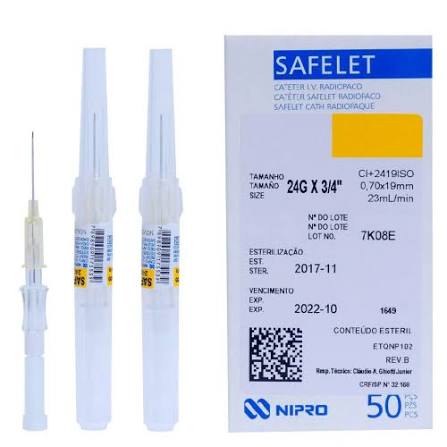 Branula 24GX3/4  X1U (Nipro Medical)