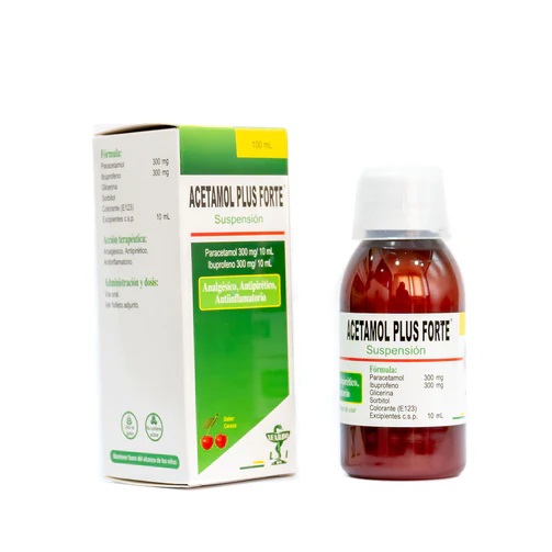 ACETAMOL PLUS FORTE PARACETAMOL IBUPROFENO X 100ML