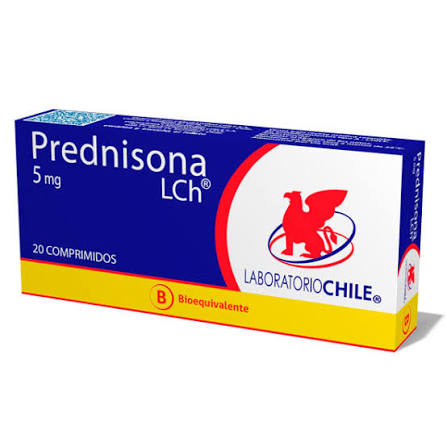 Prednisona 5Mg x1unidad Tableta (Lch caja x20)