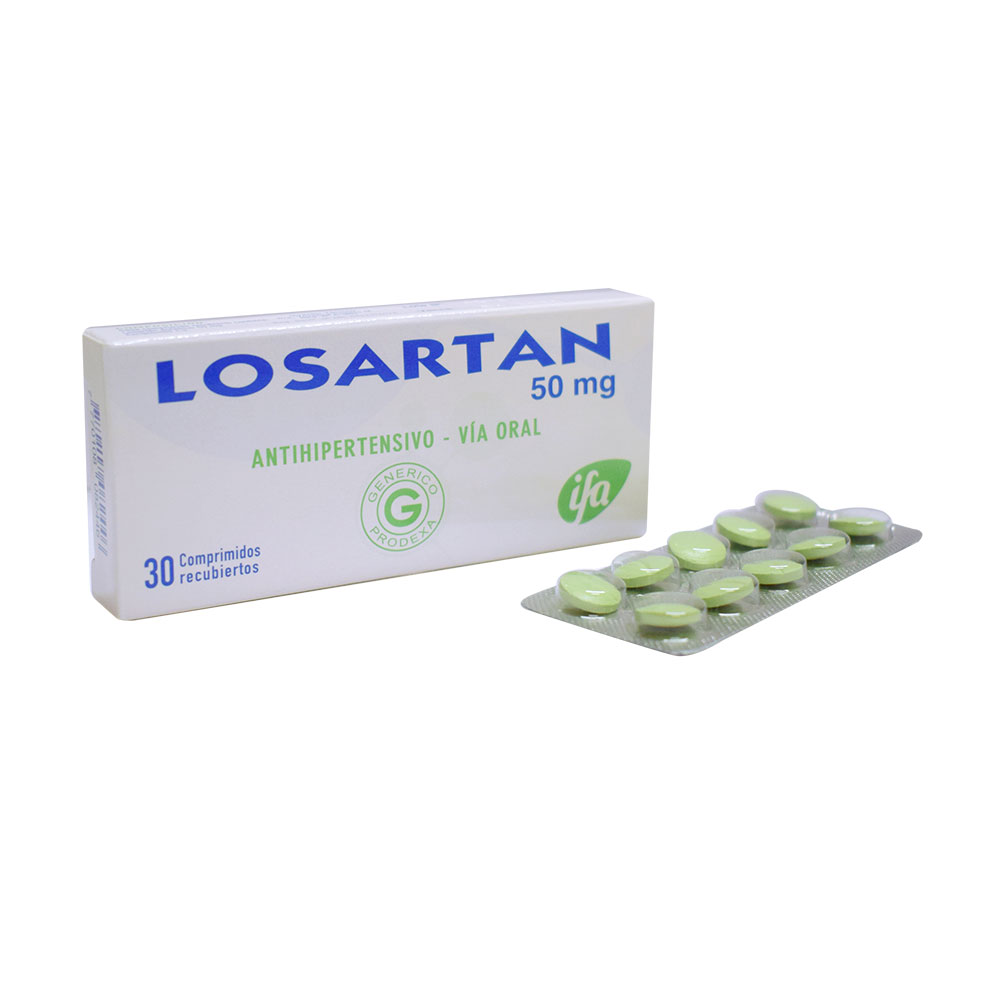 Losartan 50mg x1unidad (Ifa caja x30-tira x10)