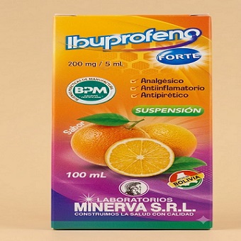 Ibuprofeno Forte 200mg/5ml Suspension 100ml x1u ( Minerva)