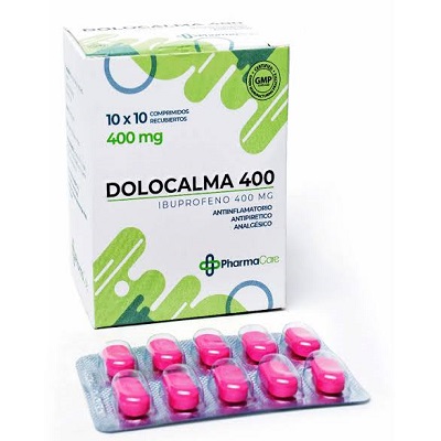 Dolocalma 400 Ibuprofeno400mg x10unidad 1Tira (PharmaCare)