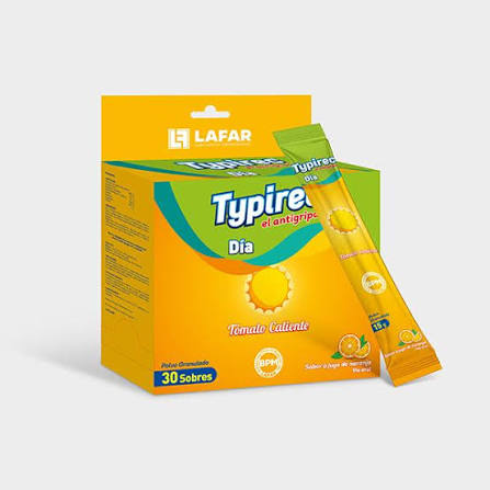Typirec Dia Antigripal Sabor Naranja x1unidad Sobre (Lafar caja x30)