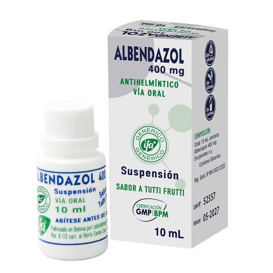 Albendazol 400mg Suspension 10ml x1u (IFA)