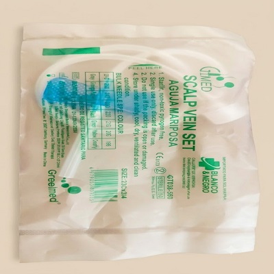 Aguja Mariposa Azul 23G3/4  x1u ( Blanco&Negro)