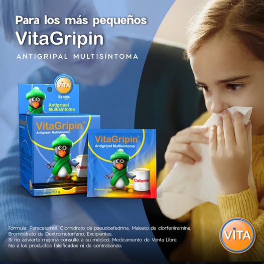 Vitagripin Caliente Infantil x1unidad Sobre(Vita caja x25sobres)