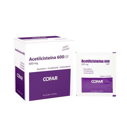 Acetilcisteina 600mg x1u sobre (Cofar)