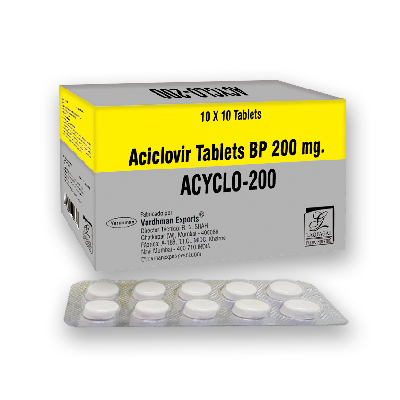 Acyclo- 200 Aciclovir Comprimido 200mg x1u  (Laqfagal)