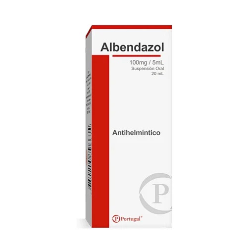 ALBENDAZOL 100MG/5ML SUSPENSIóN 20ML X1U