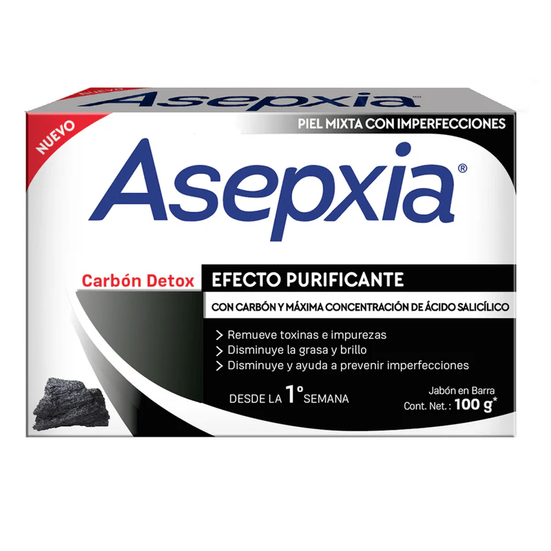 Jabón Asepxia  Carbón Detox   100g