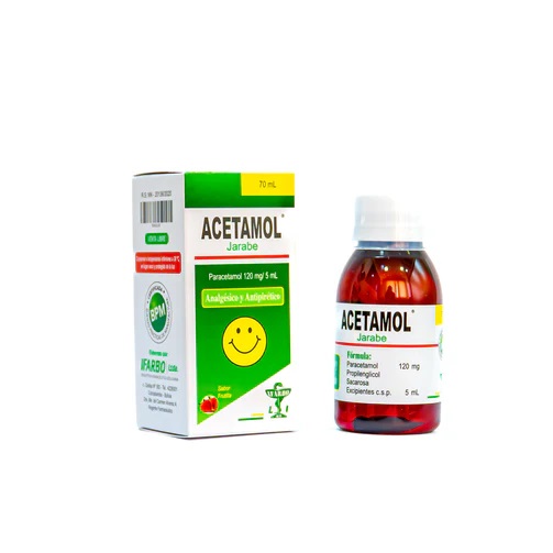 ACETAMOL PARACETAMOL 120MG 5ML JARABE X 70ML X1U