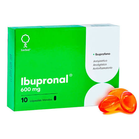 Ibupronal 600mg Ibuprofeno  Capsula Blandas x1u ( Terbol caja x10)
